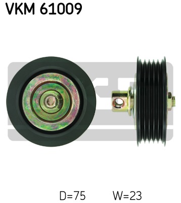 Vratná/vodiaca kladka rebrovaného klinového remeňa SKF (VKM 61009)